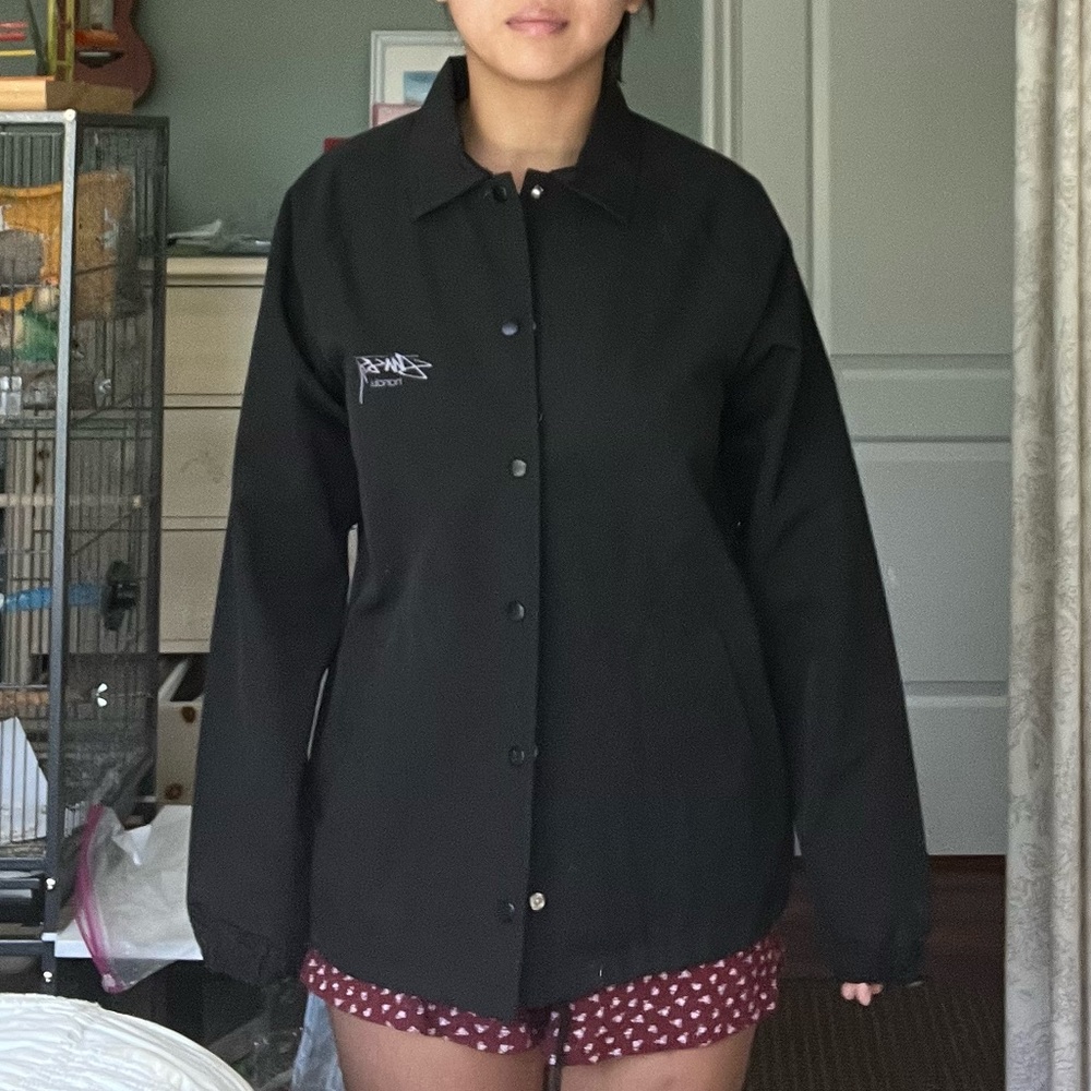 Stussy Black Windbreaker with Honolulu Logo - Picture 8 of 9